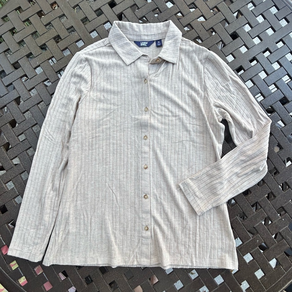 Lands' End Button Down Sweater